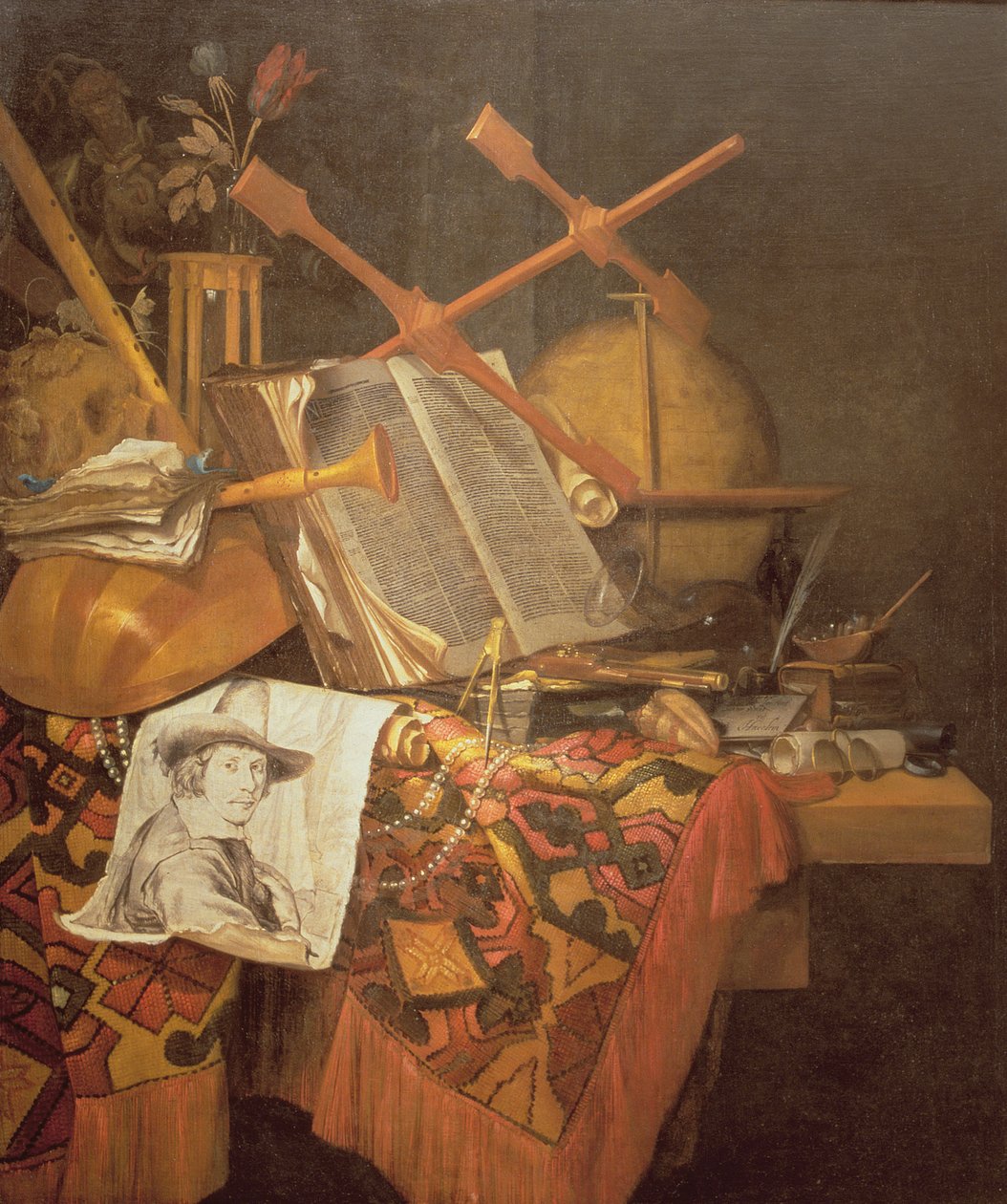 Próżność (olej na płótnie) autorstwa Vincent Laurensz van der Vinne