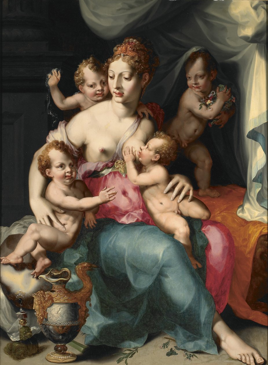 Caritas, 1540. autorstwa Vincent Sellaer