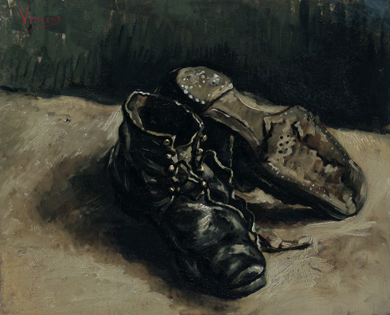 Para butów, 1886 autorstwa Vincent van Gogh