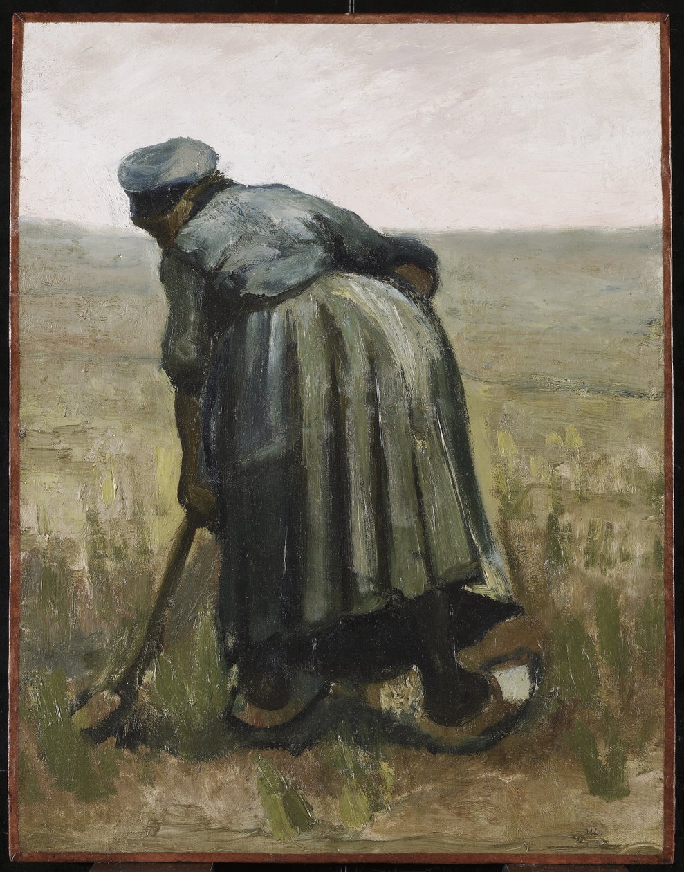 Kobieta z łopatą, widziana od tyłu, 1885 (olej na płótnie na desce) autorstwa Vincent van Gogh