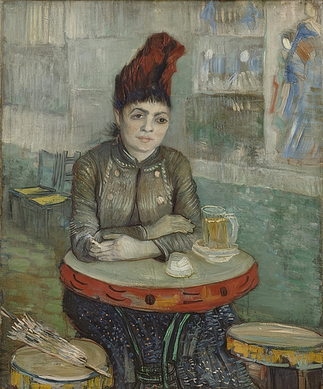 Agostina Segatori w Café Le Tambourin. 1887 autorstwa Vincent van Gogh