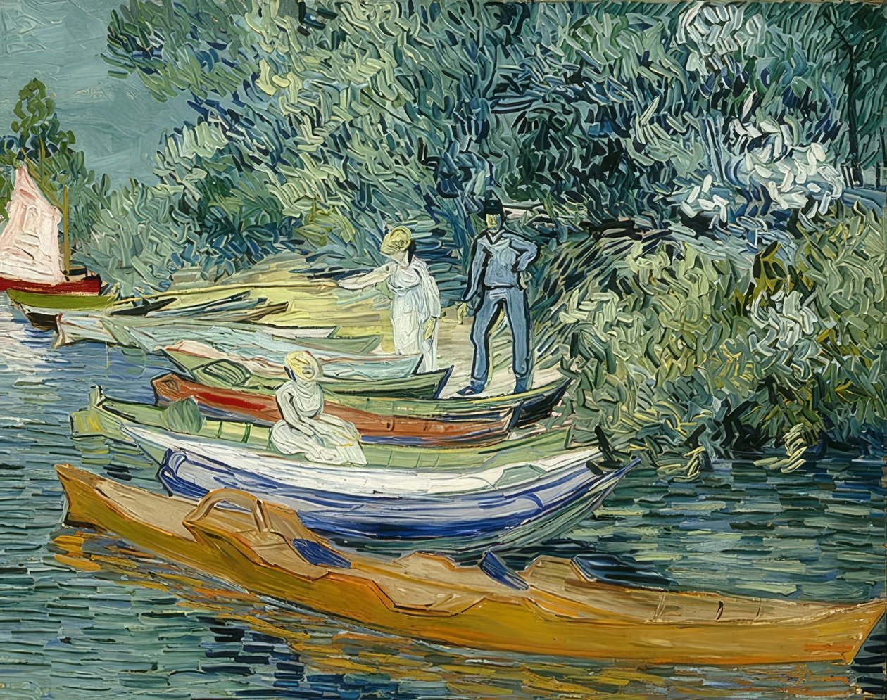 Na brzegu rzeki Oise w Auvers. 1890 autorstwa Vincent van Gogh