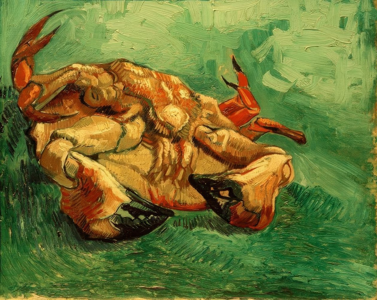Rak leżący na plecach autorstwa Vincent van Gogh