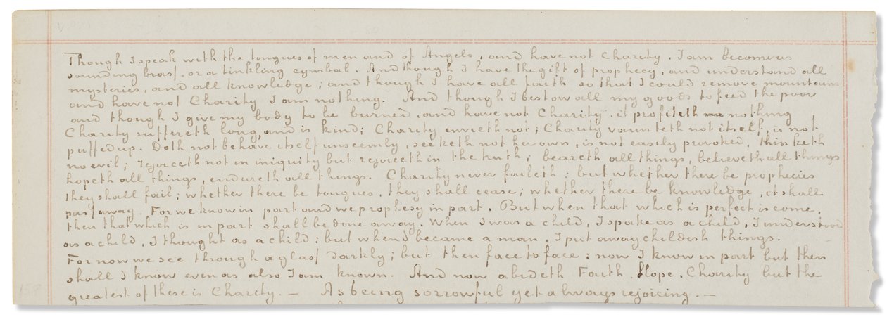 Rękopis autografu, transkrypcje tekstów biblijnych w języku angielskim autorstwa Vincent van Gogh