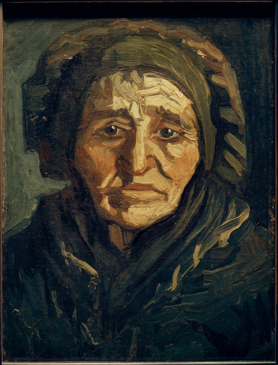 Żona rolnika: stara kobieta z ciemnym kapturem autorstwa Vincent van Gogh