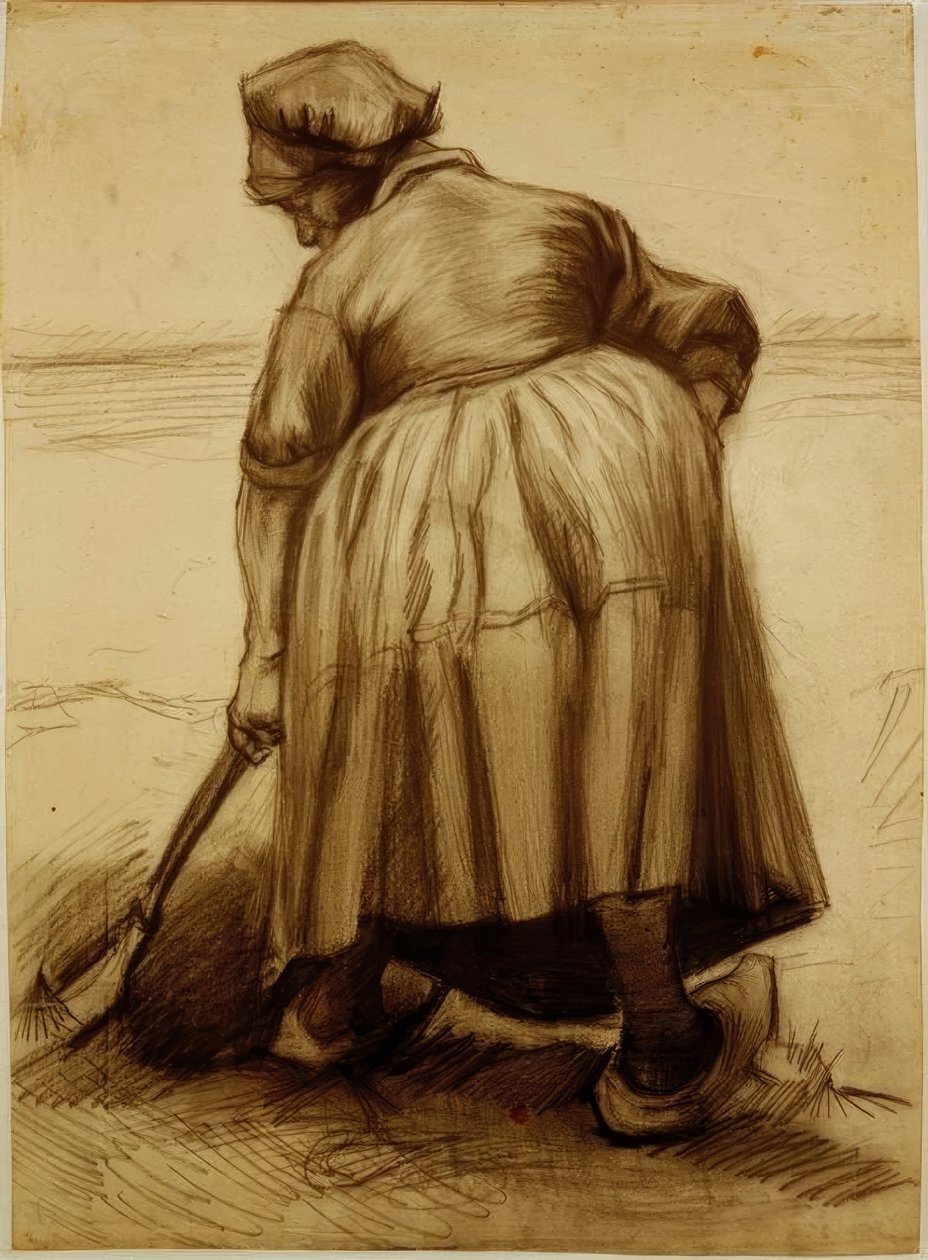Żona rolnika kopie autorstwa Vincent van Gogh
