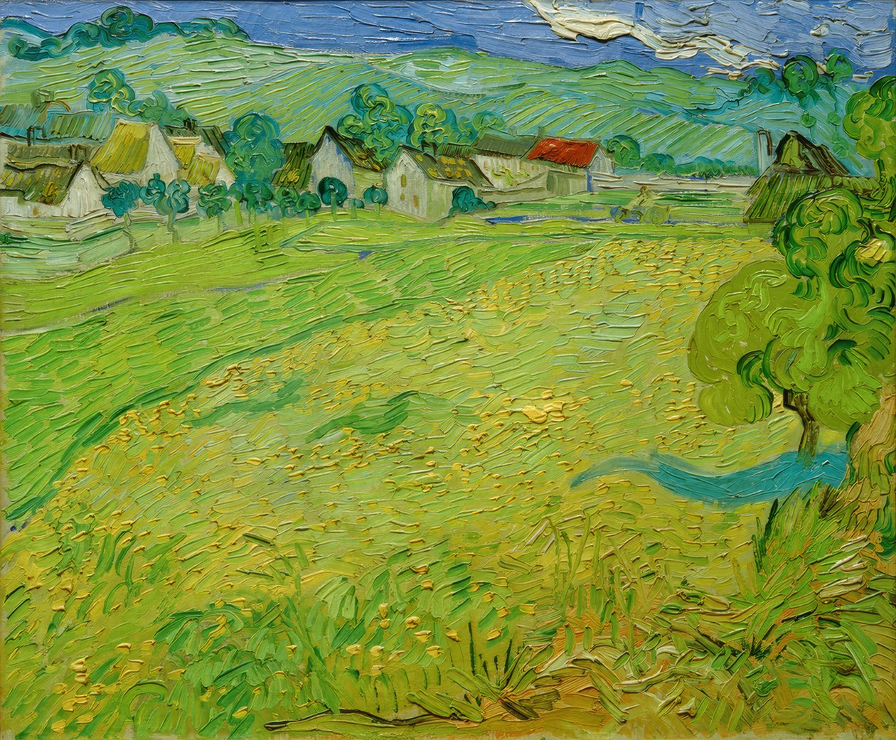Widok na Les Vessenots w pobliżu Auvers autorstwa Vincent van Gogh
