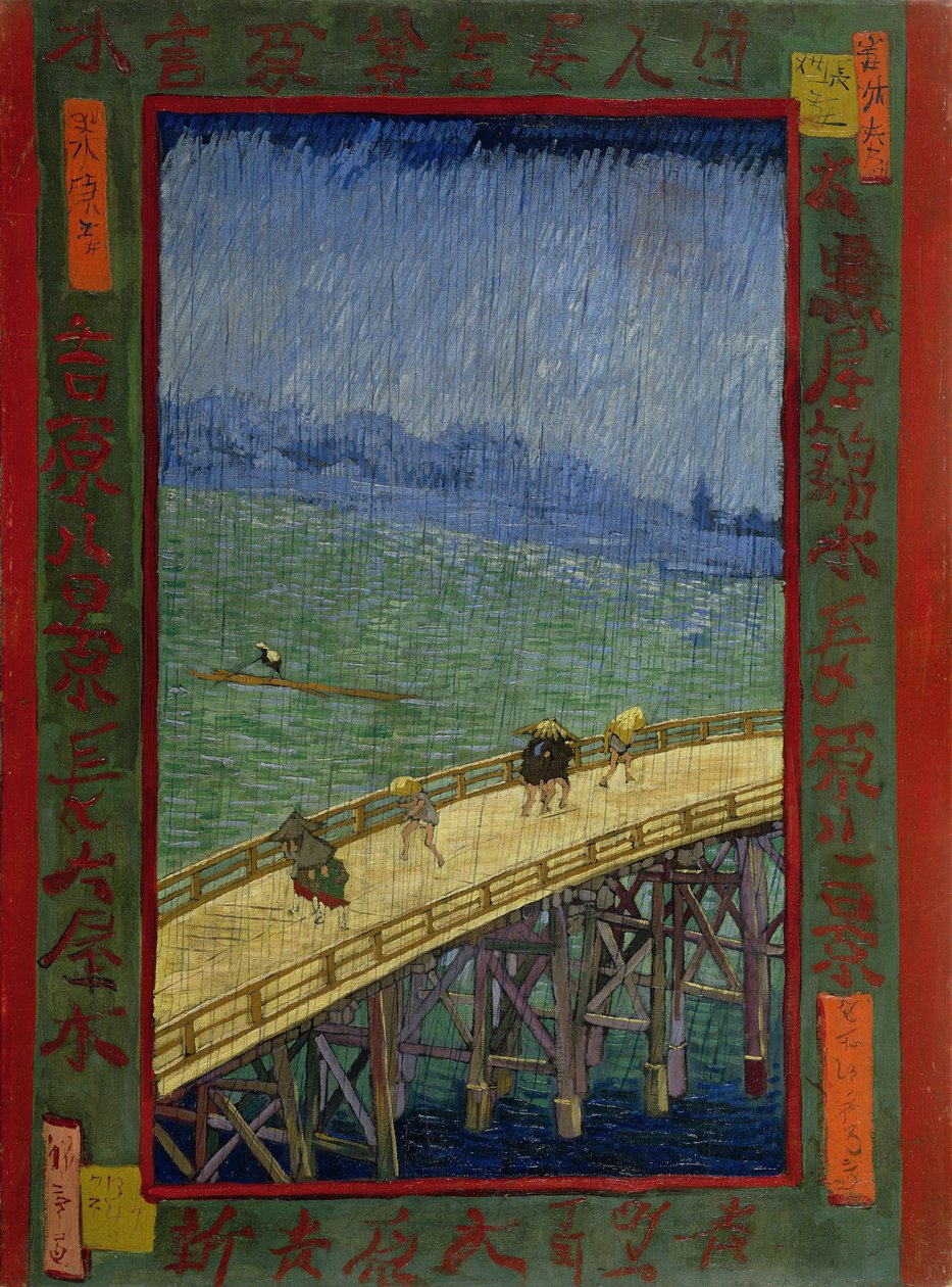 Most w deszczu (według Hiroshige’a) autorstwa Vincent van Gogh