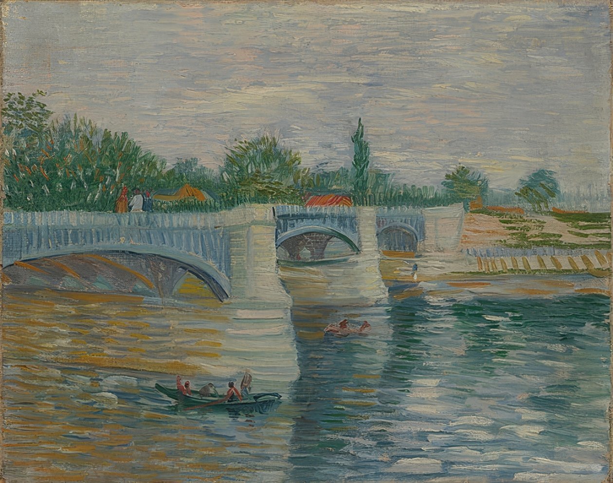 Most w Courbevoie. 1887 autorstwa Vincent van Gogh