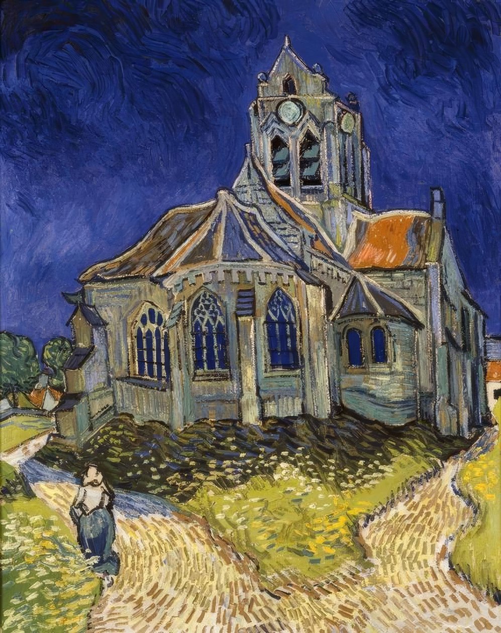 Kościół w Auvers sur-Oise autorstwa Vincent van Gogh