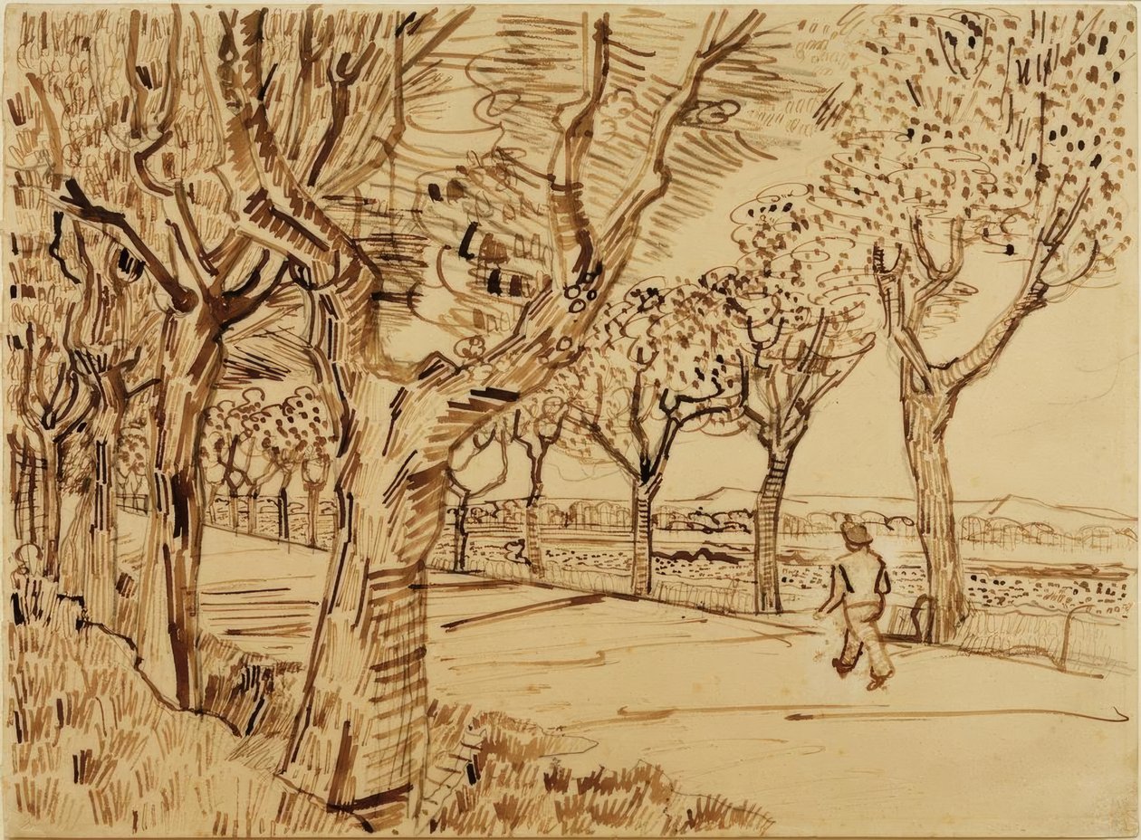 Droga do Tarascon autorstwa Vincent van Gogh