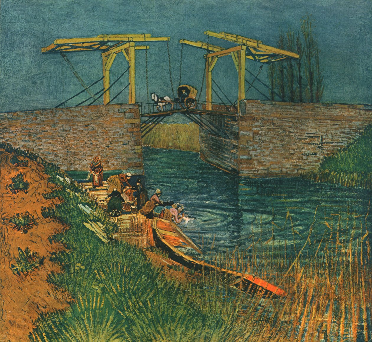 Most zwodzony w Arles, kwiecień 1888, 1947. autorstwa Vincent van Gogh