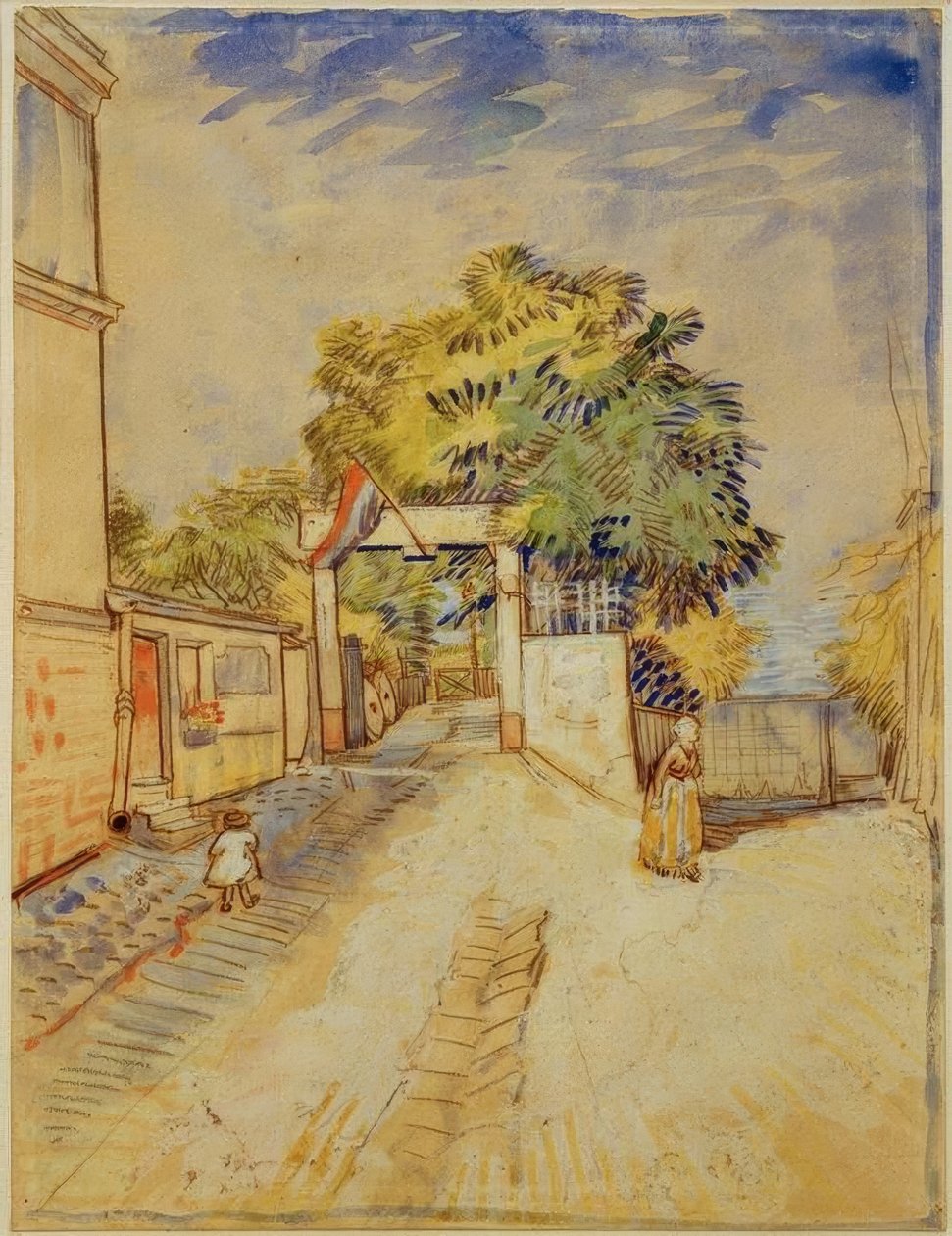 Wejście do Moulin de la Galette autorstwa Vincent van Gogh