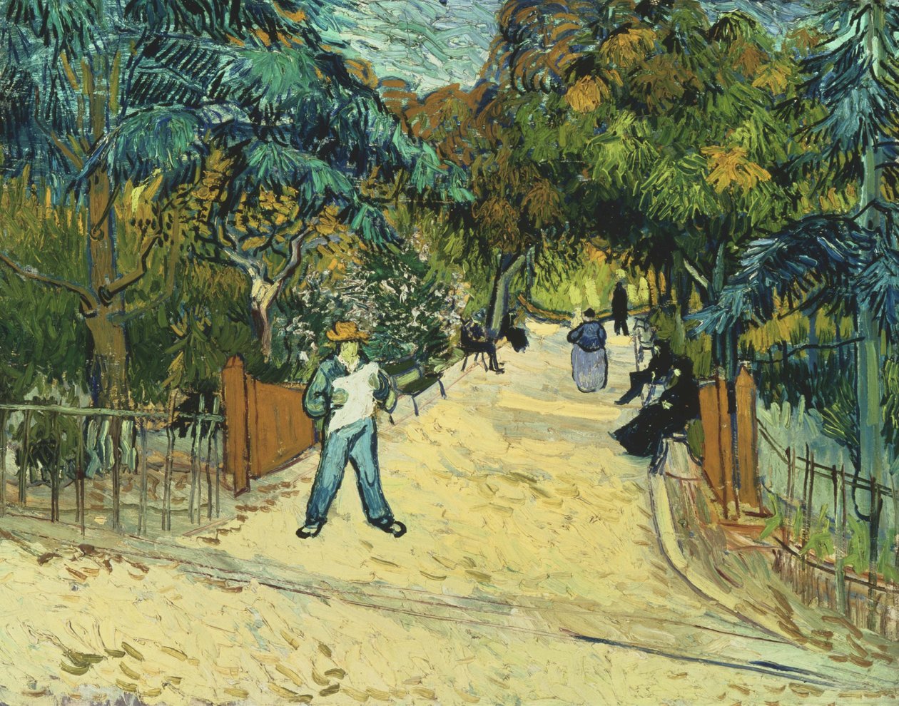 Wejście do ogrodów publicznych w Arles autorstwa Vincent van Gogh