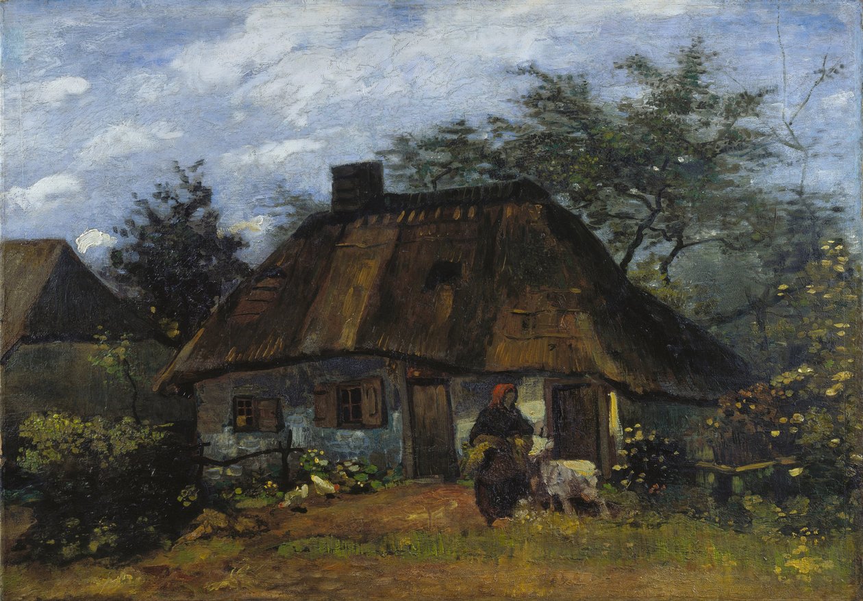 Dom wiejski w Nuenen La Chaumière autorstwa Vincent van Gogh