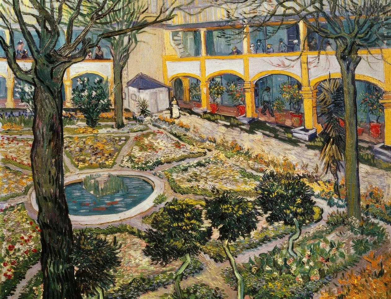 Ogród szpitala w Arles autorstwa Vincent van Gogh