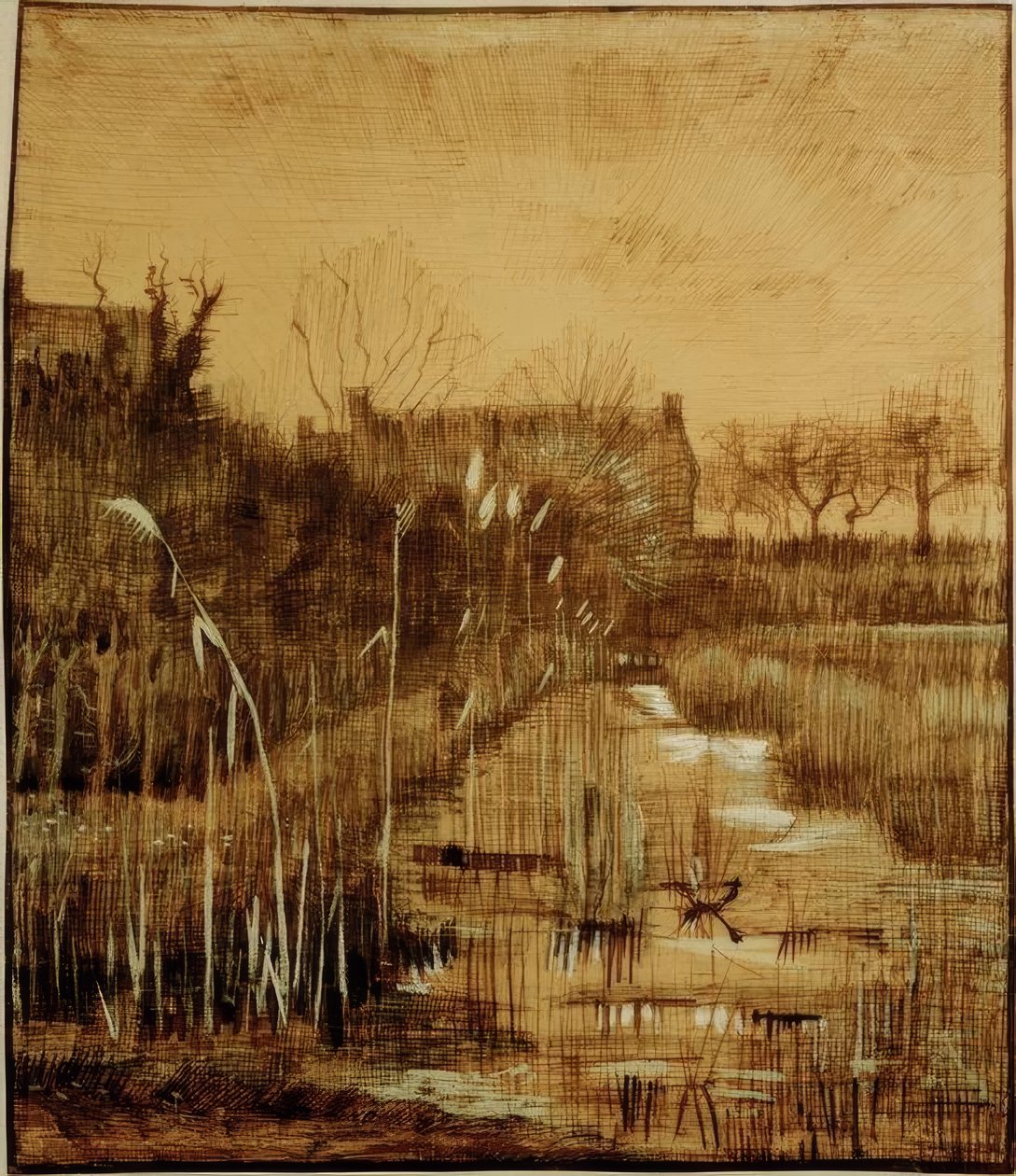 Graben autorstwa Vincent van Gogh