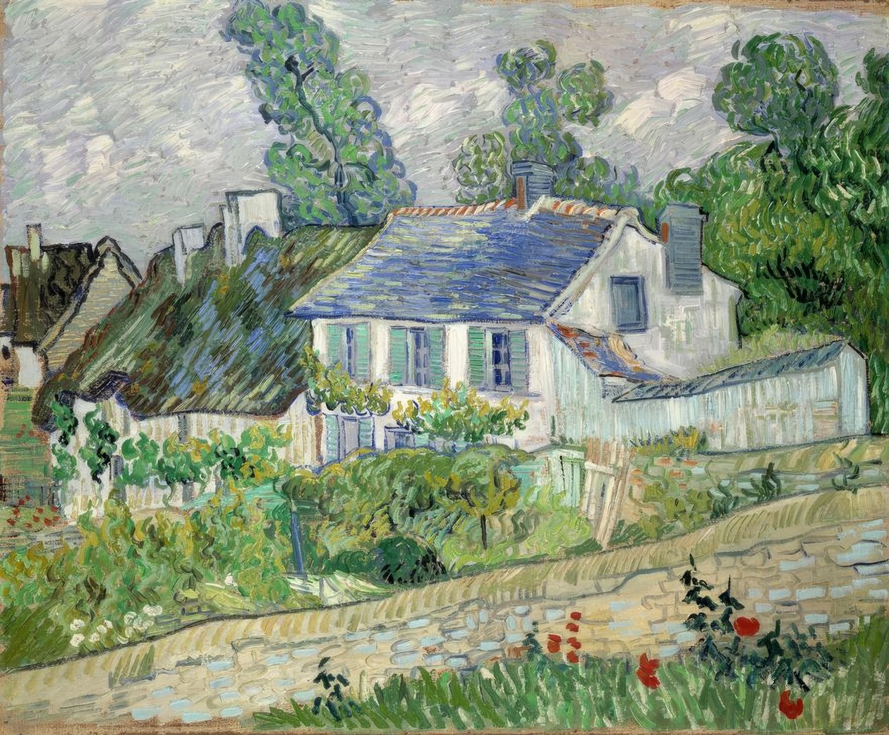 Domy w Auvers autorstwa Vincent van Gogh