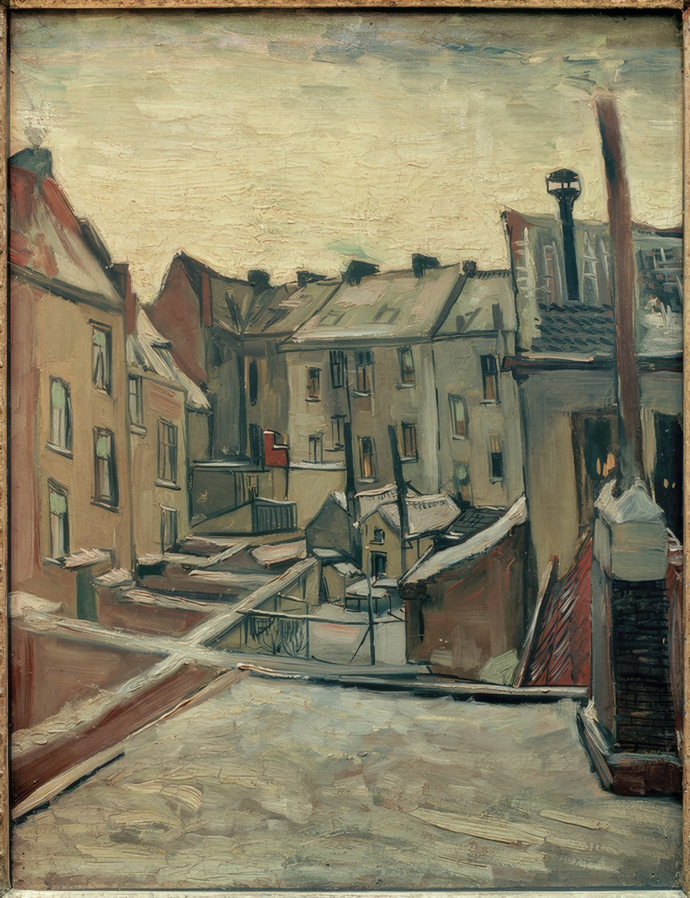 Hinterhofe w Antwerpii autorstwa Vincent van Gogh