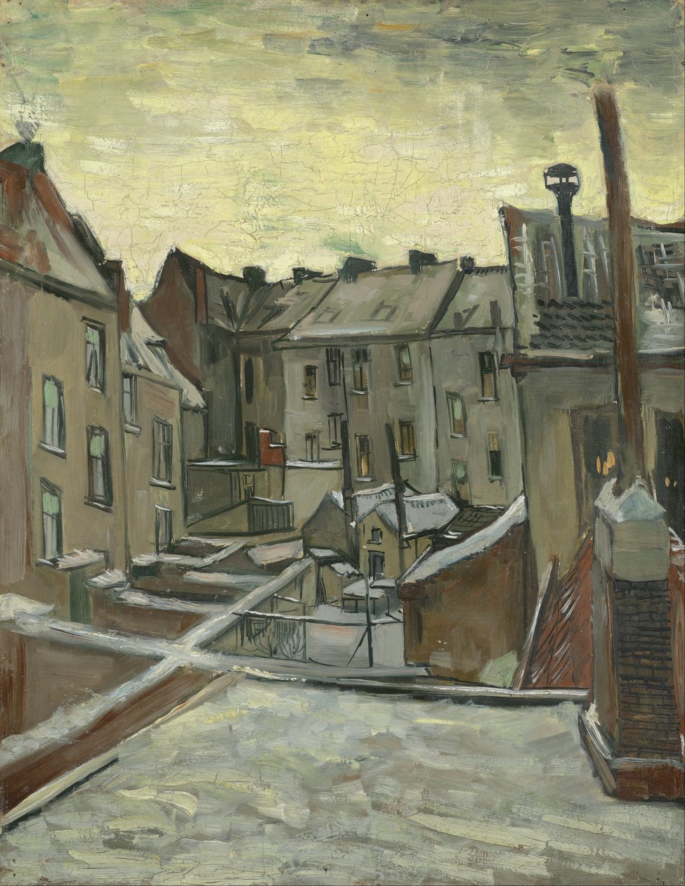 Domy widziane od tyłu autorstwa Vincent van Gogh