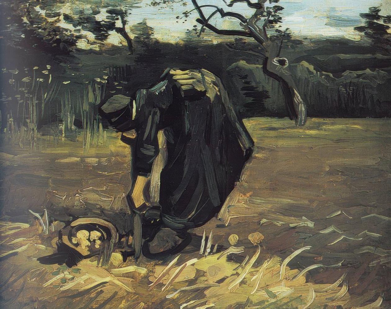 Żona rolnika kopiącego ziemniaki autorstwa Vincent van Gogh