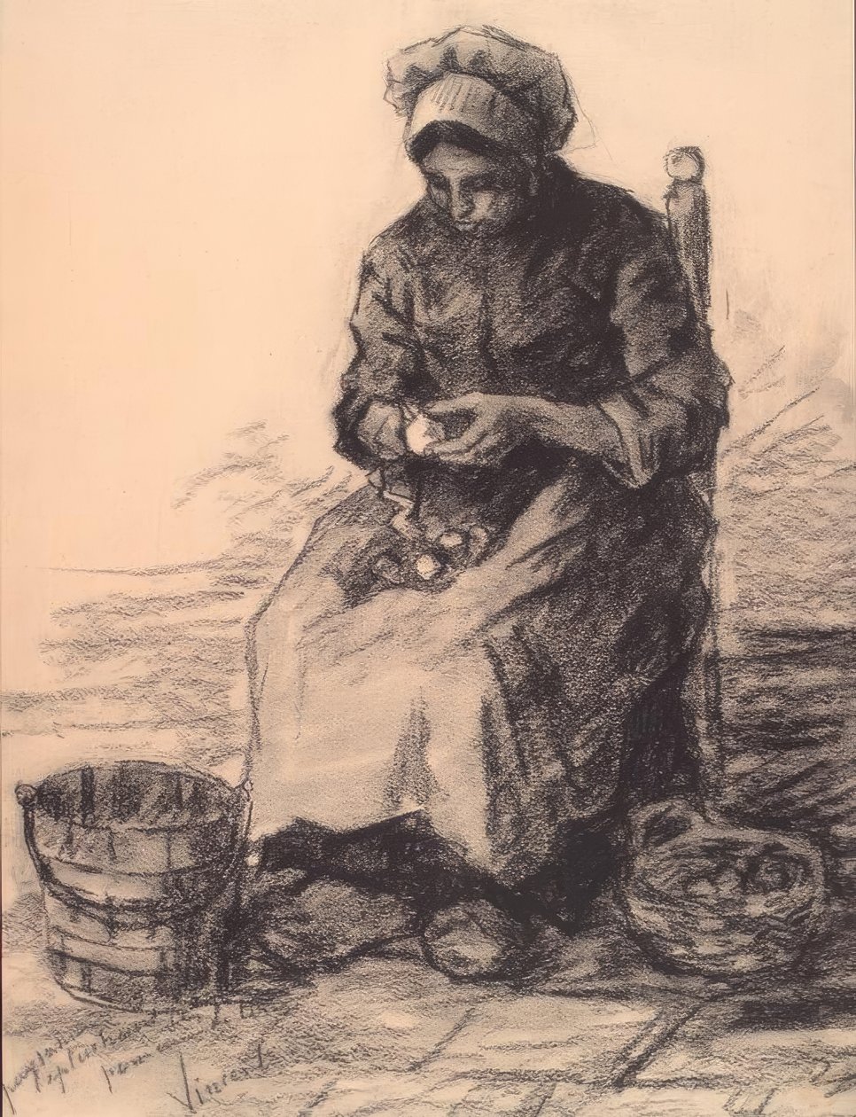 Obieraczka do ziemniaków autorstwa Vincent van Gogh