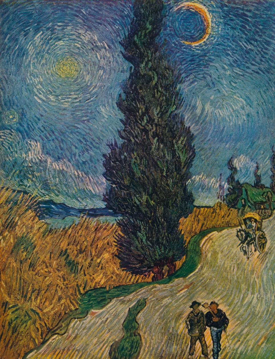 Droga Cyprysowa, 1890 autorstwa Vincent van Gogh