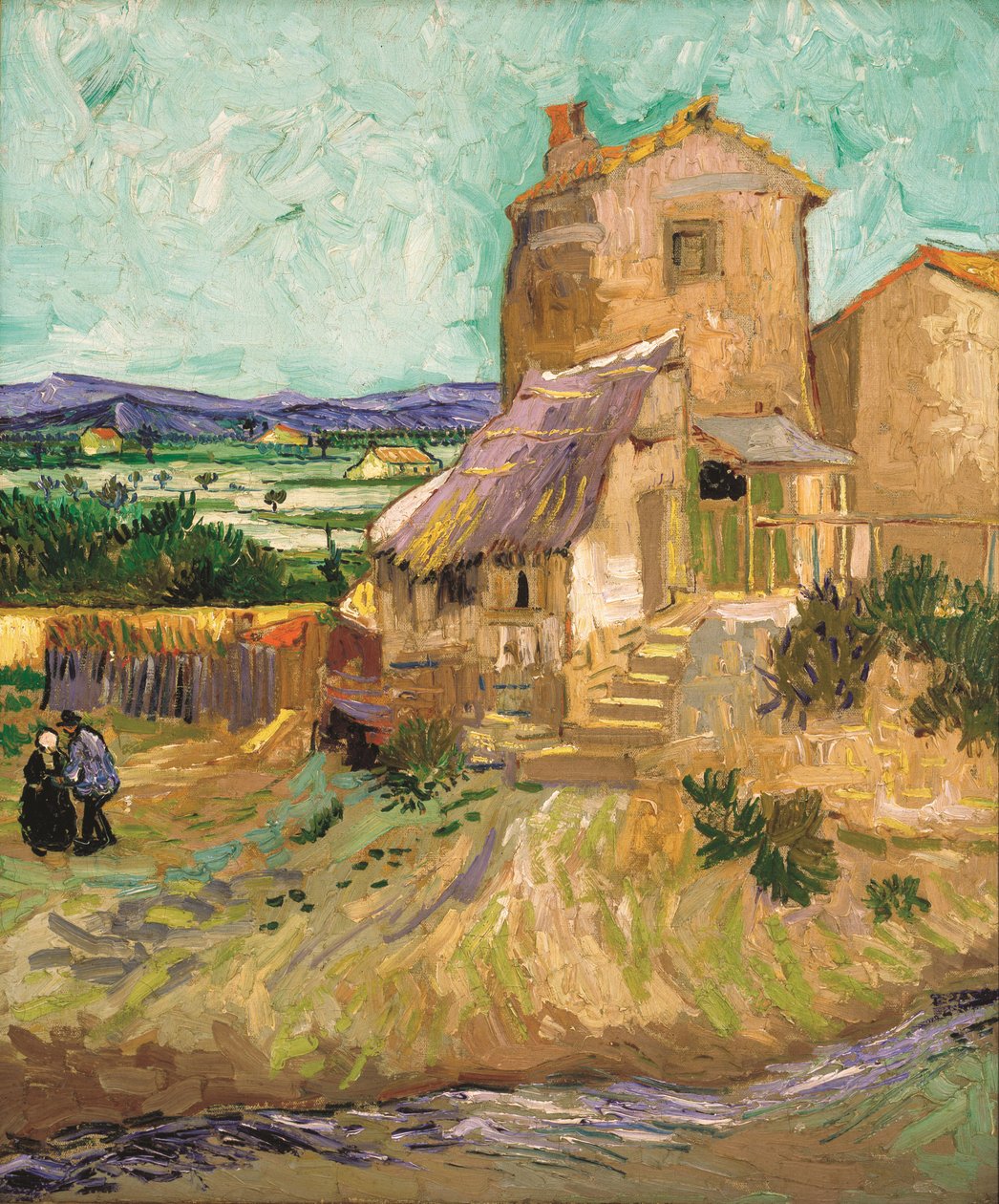 Dom La Crau Stary Młyn, 1888 r. autorstwa Vincent van Gogh