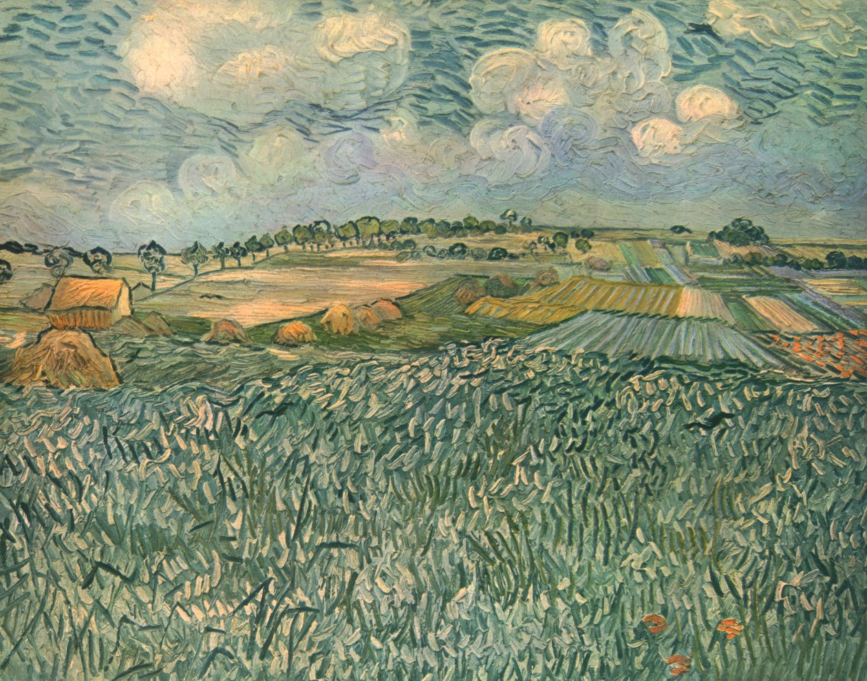 Krajobraz w pobliżu Auvers, czerwiec 1890, 1947. autorstwa Vincent van Gogh