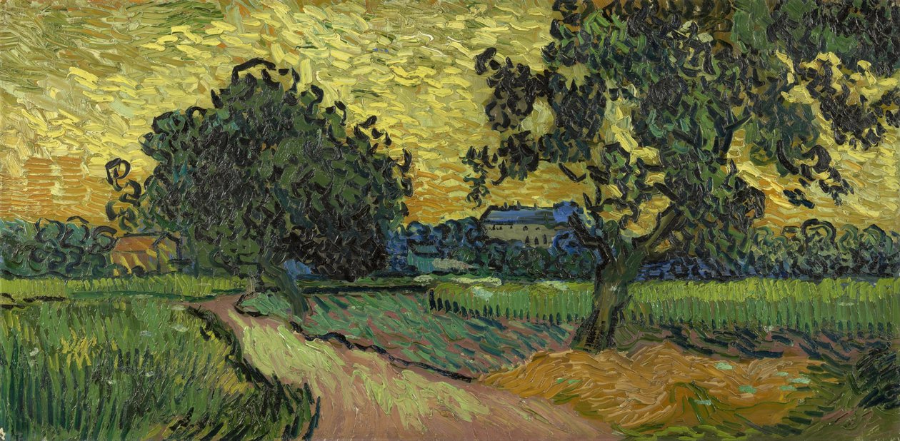 Krajobraz o zmierzchu autorstwa Vincent van Gogh