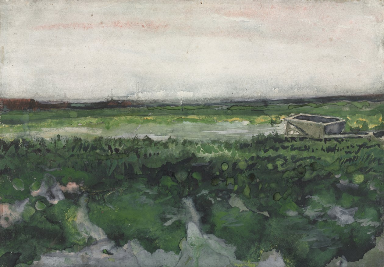 Krajobraz z taczką, 1883 autorstwa Vincent van Gogh