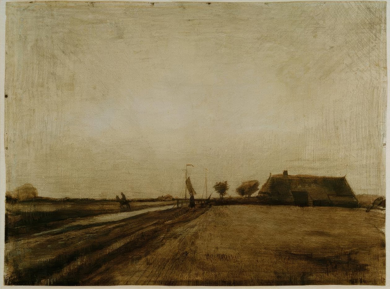 Krajobraz w Drenthe autorstwa Vincent van Gogh