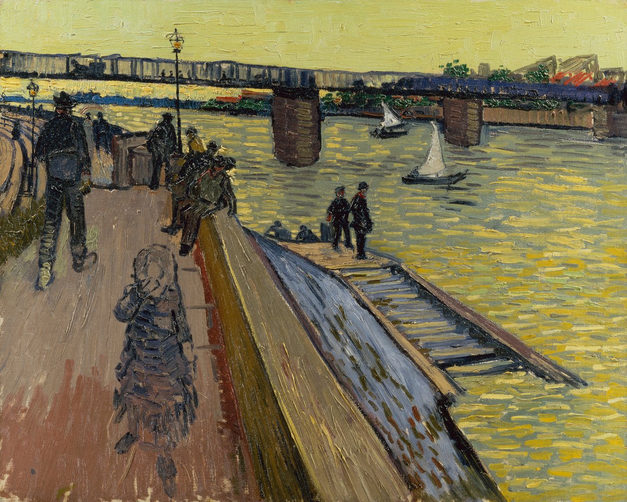 Le Bridge of Trinquetaille w Arles autorstwa Vincent van Gogh
