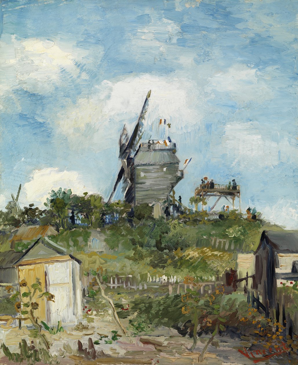 Młyn Blute-Fin na Montmartre autorstwa Vincent van Gogh