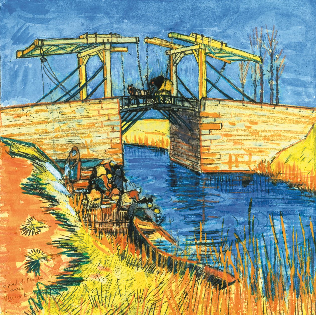 Most Langlois w Arles, 1888 autorstwa Vincent van Gogh