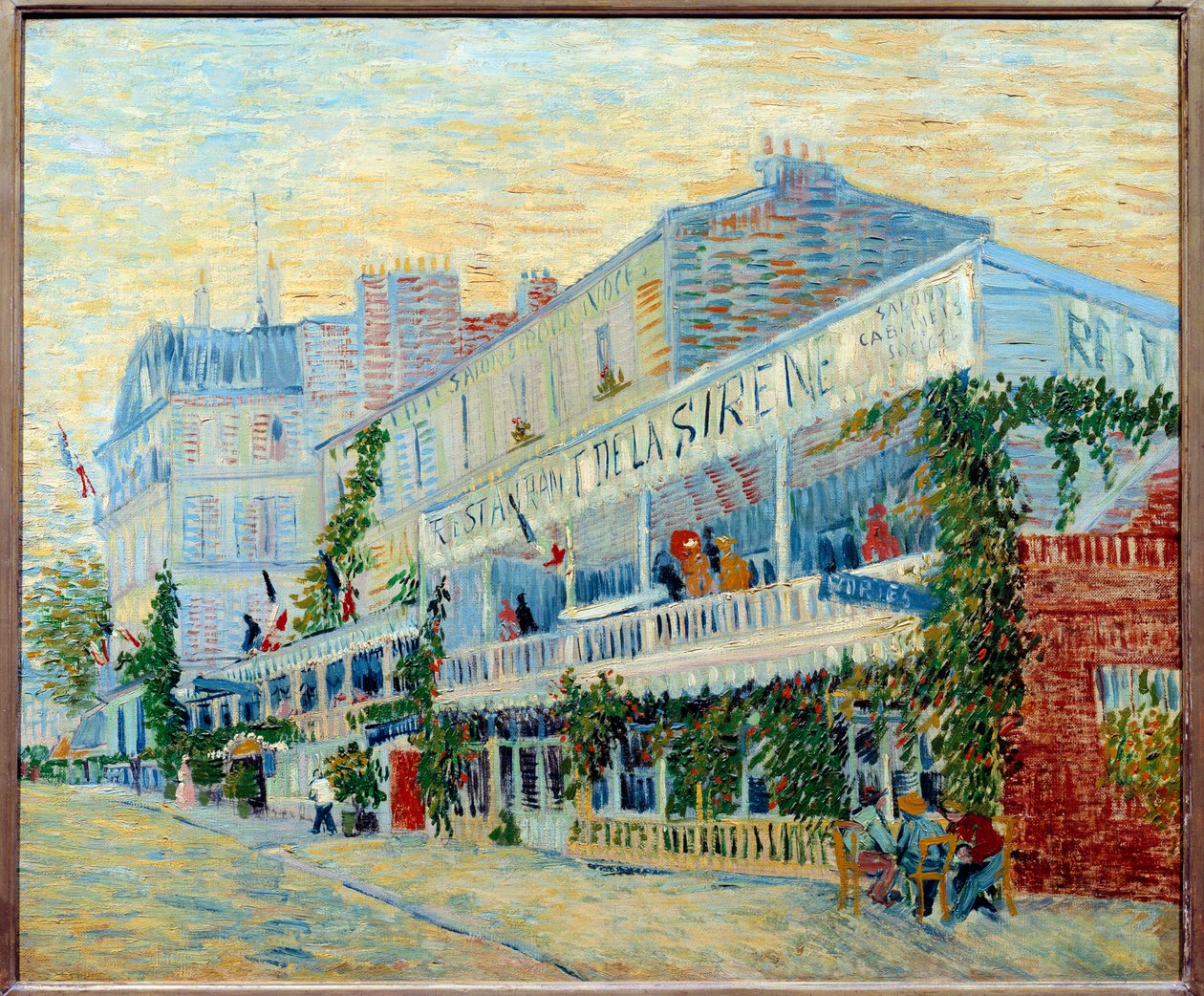 Restauracja de la Sirene w Asnieres Obraz Vincenta van Gogha (1853-1890) 1887 Nd. 0,54 x 0,65 m Paryż, Musée d