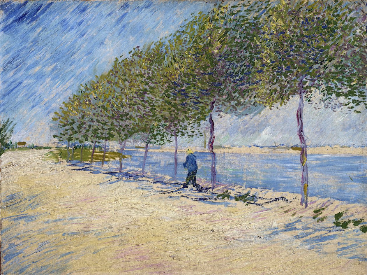 „Nabrzeża Sekwany, Paryż” Obraz Vincenta van Gogha (1853-1890) 1887 Amsterdam, Muzeum Van gogha autorstwa Vincent van Gogh