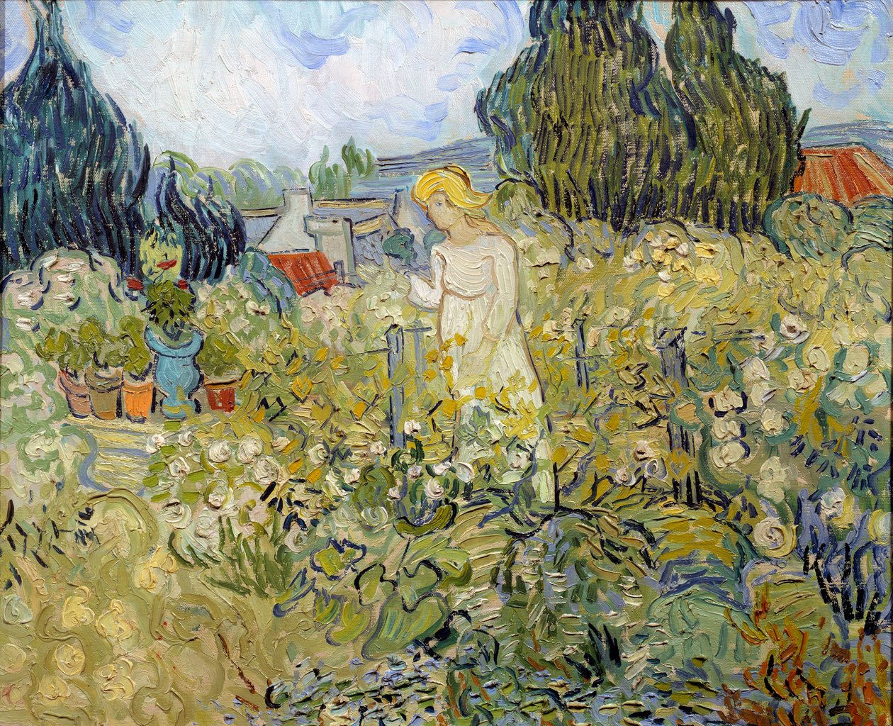 Mademoiselle Gachet w swoim ogrodzie w Auvers sur Oise (Auvers-Sur-Oise) Obraz Vincenta van Gogha (1853-1890) 1890 nd. 0,46 x 0,55 m Paryż, Muzeum Orsay autorstwa Vincent van Gogh