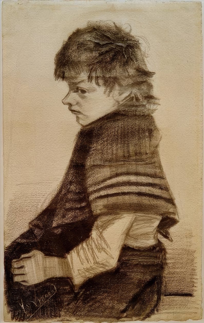 Dziewczyna z szalem autorstwa Vincent van Gogh