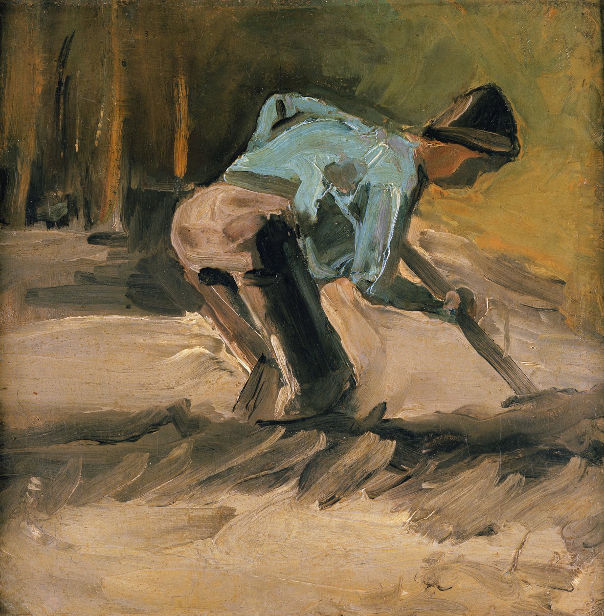 Człowiek w pracy, c.1883 autorstwa Vincent van Gogh