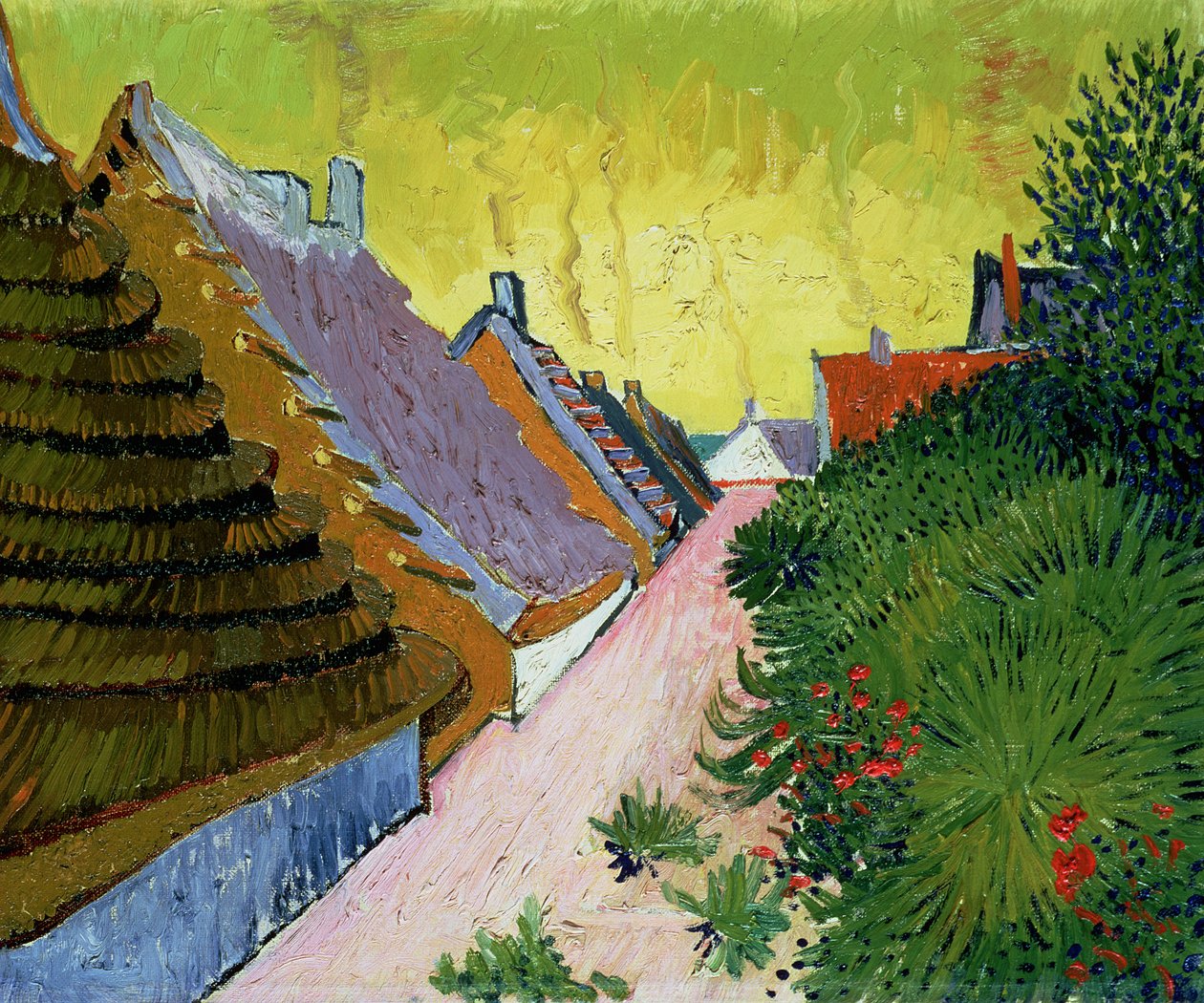 Dom wiejski w Saintes-Mairies, 1888 autorstwa Vincent van Gogh