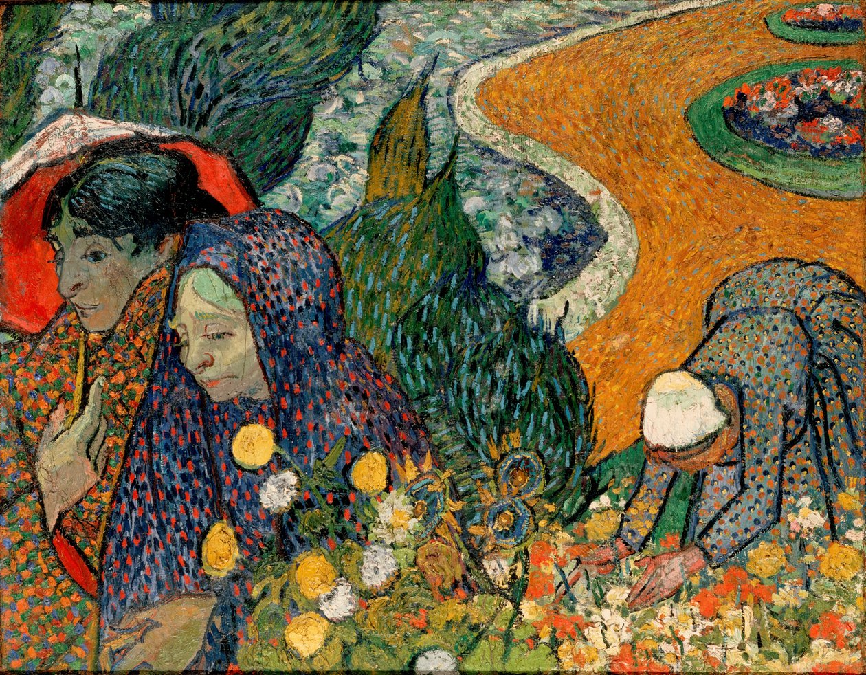 Pamięć Ogrodu w Etten (Panie z Arles autorstwa Vincent van Gogh