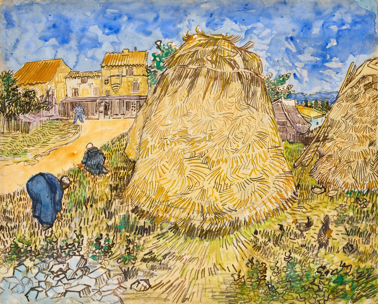 stosy pszenicy autorstwa Vincent van Gogh