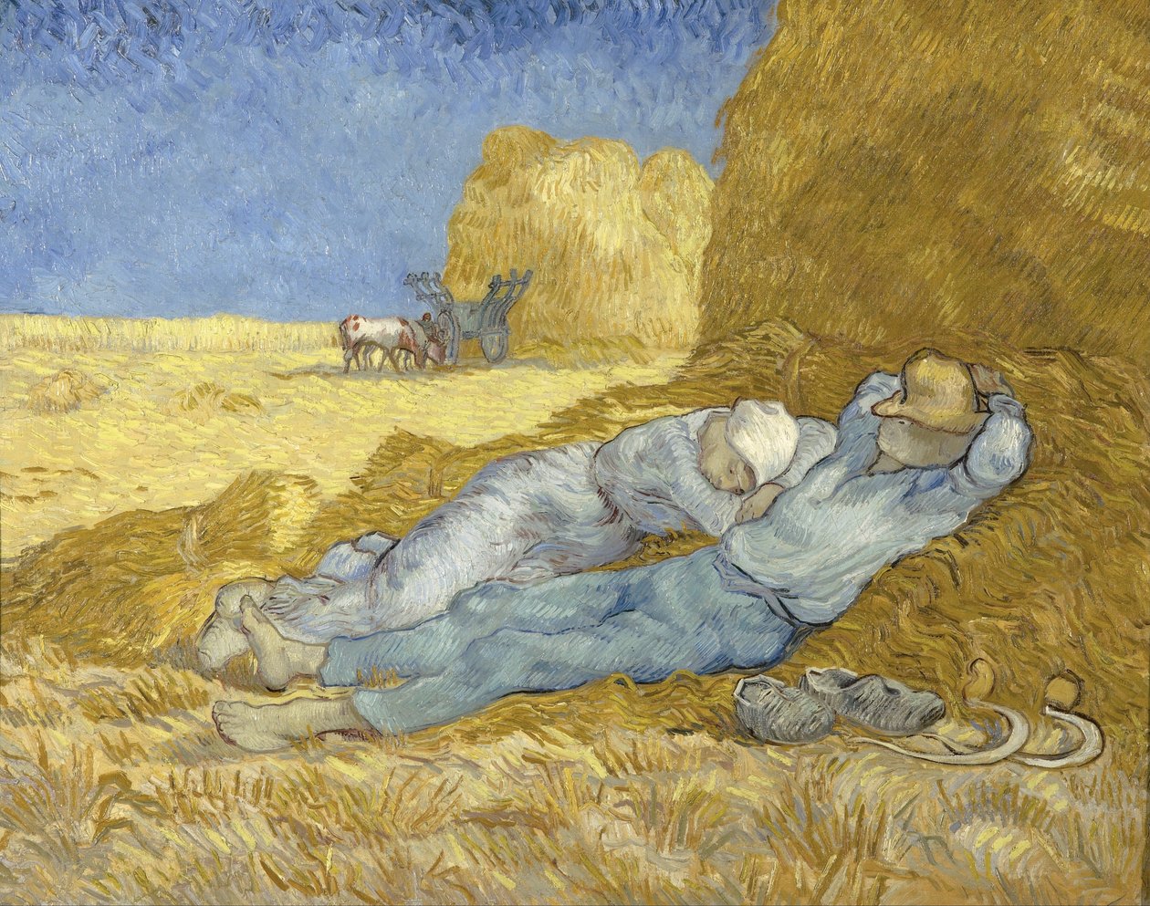 Południe – Odpoczynek od pracy (według Milleta) autorstwa Vincent van Gogh