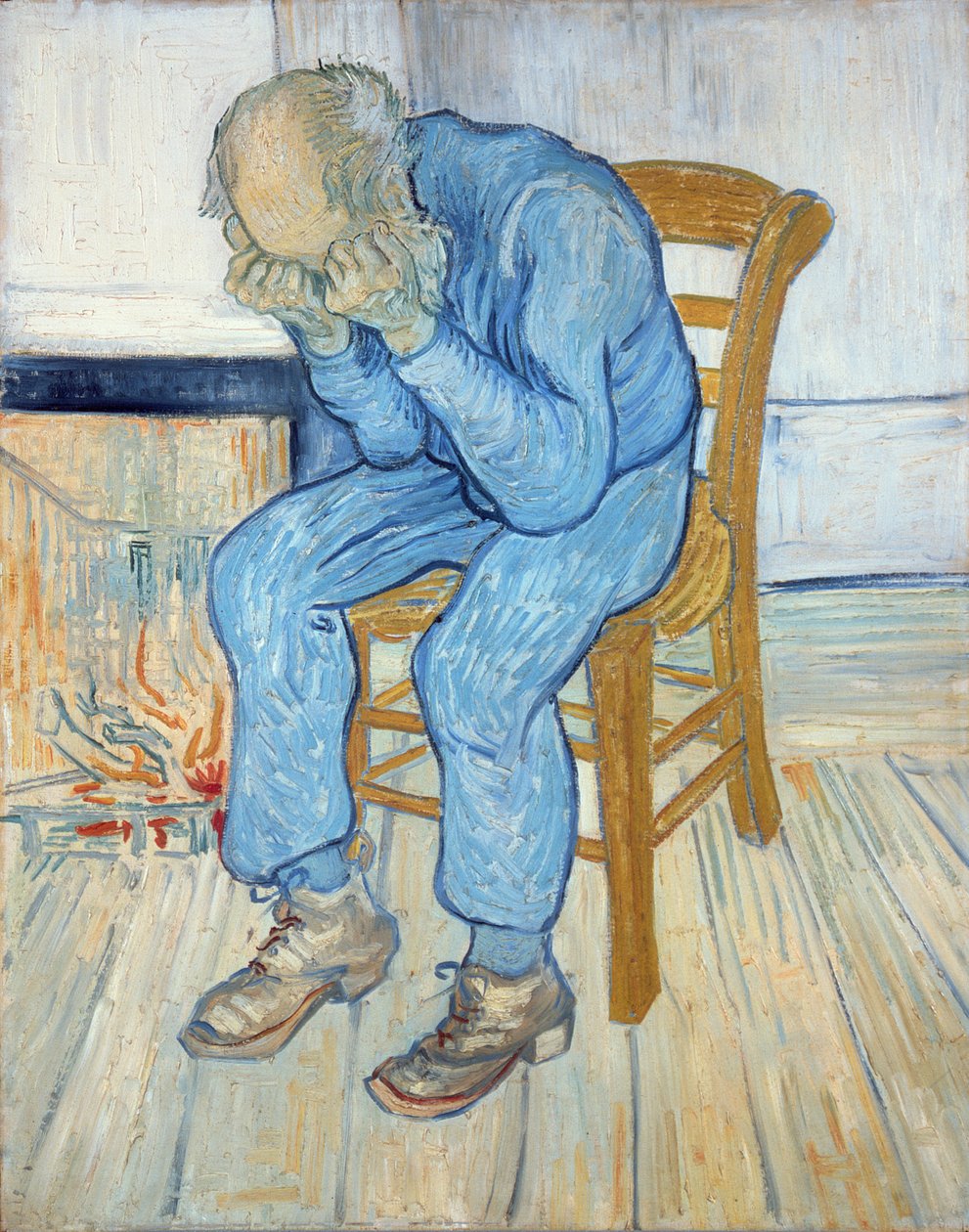 Stary człowiek w smutku (U progu wieczności) 1890 autorstwa Vincent van Gogh