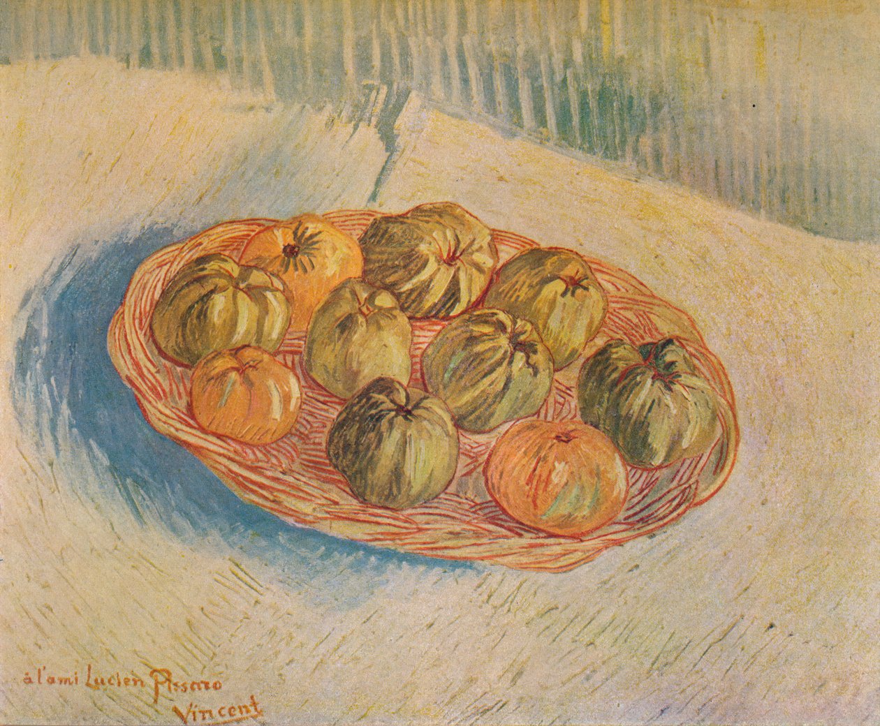 Kosz pełen jabłek, 1887 autorstwa Vincent van Gogh