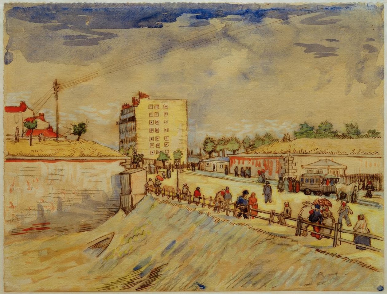 Paryż brama miejska autorstwa Vincent van Gogh