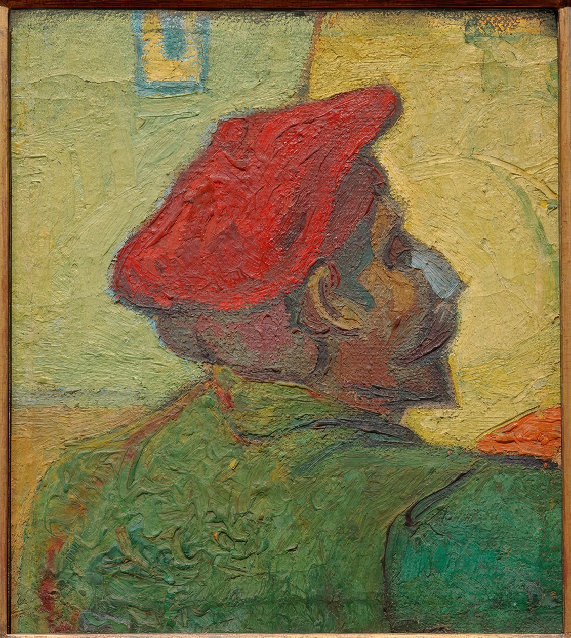 Paul Gauguin (mężczyzna w czerwonej czapce) autorstwa Vincent van Gogh