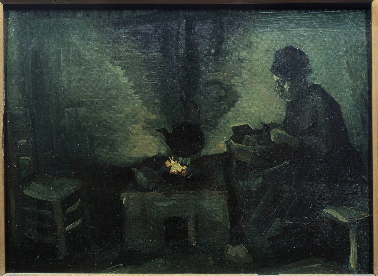 Maroufle chłopskie na drewnie – Vincent van Gogh (1853-1890) 1885 Ndz. 0,29x0,4 m Paryż, Muzeum Orsay autorstwa Vincent van Gogh