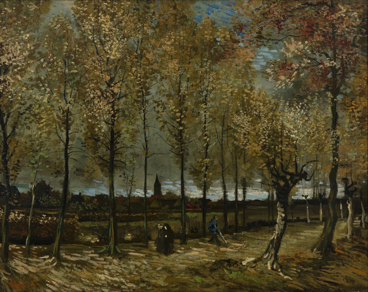 Topole w pobliżu Nuenen autorstwa Vincent van Gogh